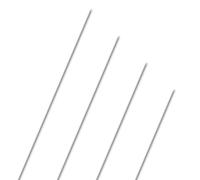 LAVMHAB 304 Stainless Steel Round Rod 1mm x 150mm, Solid Steel Shaft Rods Bar for DIY Crafts Models (4pcs)