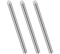LAVMHAB 304 Stainless Steel Round Rods, 12mm x 153mm (0.5 ft) Solid Steel Shaft Rod Bar for DIY Craft Model Car Helicopter Airplane (3pcs)