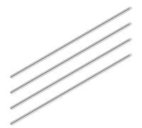 LAVMHAB 304 Stainless Steel Round Rods 2mm x 100mm, Solid Steel Shaft Rods Bar for DIY Crafts Models (4pcs)