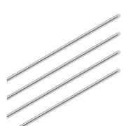 LAVMHAB 304 Stainless Steel Round Rods 3mm x 300mm, Solid Steel Shaft Rods Bar for DIY Crafts Models (4pcs)