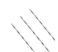 LAVMHAB 304 Stainless Steel Round Rods, 4mm x 400mm Solid Steel Shaft Rod Bar for DIY Craft Model Car Helicopter Airplane (3pcs)