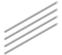 LAVMHAB 304 Stainless Steel Round Rods 5mm x 100mm, Solid Steel Shaft Rods Bar for DIY Crafts Models (4pcs)