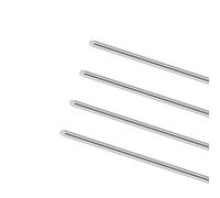 LAVMHAB 304 Stainless Steel Round Rods, 5mm x 305mm (1.0 ft) Solid Steel Shaft Rod Bar for DIY Craft Model Car Helicopter Airplane (4pcs)