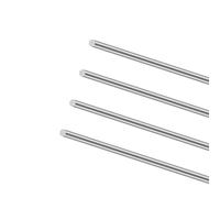 LAVMHAB 304 Stainless Steel Round Rods, 6mm x 305mm (1.0 ft) Solid Steel Shaft Rod Bar for DIY Craft Model Car Helicopter Airplane (4pcs)