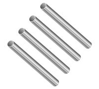 LAVMHAB 304 Stainless Steel Tube, 12mm OD x 0.2mm Wall Thickness 150mm Length, Seamless Stainless Steel Tubing for Industry Machinery, Round Metal Pipe (4pcs)