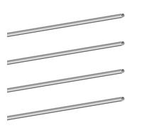 LAVMHAB 304 Stainless Steel Tube 5mm OD 0.3mm Wall Thickness 300mm Length, Straight Stainless Steel Round Pipes Tubing (4pcs)