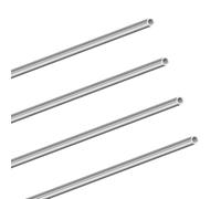 LAVMHAB 304 Stainless Steel Tube 5mm OD 0.8mm Wall Thickness 300mm Length, Straight Stainless Steel Round Pipes Tubing (4pcs)