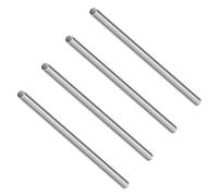 LAVMHAB 304 Stainless Steel Tube, 5mm OD x 0.2mm Wall Thickness 150mm Length, Seamless Stainless Steel Tubing for Industry Machinery, Round Metal Pipe (4pcs)