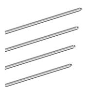 LAVMHAB 304 Stainless Steel Tube 5mm OD X 1.0mm Wall Thickness 300mm Length, Seamless Round Stainless Steel Pipes (4pcs)