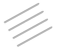 LAVMHAB 304 Stainless Steel Tube 5mm OD x 3mm ID 1mm Wall Thickness 200mm Length, Straight Stainless Steel Round Pipes Tubing (4pcs)