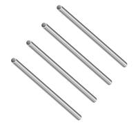 LAVMHAB 304 Stainless Steel Tube, 6mm OD x 0.2mm Wall Thickness 150mm Length, Seamless Stainless Steel Tubing for Industry Machinery, Round Metal Pipe (4pcs)
