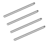 LAVMHAB 304 Stainless Steel Tube 9mm OD x 8mm ID 0.5mm Wall Thickness 200mm Length, Straight Stainless Steel Round Pipes Tubing (4pcs)