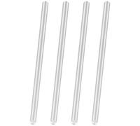 LAVMHAB 6063 Aluminum Round Rod 5mm x 150mm, Solid Shaft Rods Bar for DIY Crafts Models (4pcs)