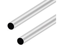 LAVMHAB 6063 Aluminum Tube 25mm OD x 23mm ID 1.0mm Wall Thickness 300mm Length, Aluminum Round Tubing Seamless Straight Pipes (2pcs)