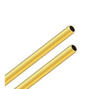 LAVMHAB Brass Tube 10mm OD X 1.0mm Wall Thickness 300mm Length, Seamless Round Brass Pipes Tubing for DIY Craft 2pcs