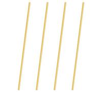 LAVMHAB Round Brass Rod 2mm x 200mm, Solid Round Brass Shaft Rods Brass Bars for DIY Craft (4 Pcs)