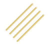 LAVMHAB Round Brass Rod 3mm x 150mm, Solid Round Brass Shaft Rods Brass Bars for DIY Craft (4pcs)