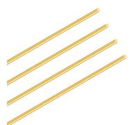 LAVMHAB Round Brass Rod 3mm x 300mm, Solid Round Brass Shaft Rods Brass Bars for DIY Craft (4pcs)