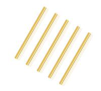 LAVMHAB Round Brass Rod 4mm x 100mm, Solid Round Brass Shaft Rods Bars for DIY Craft (5 Pcs)