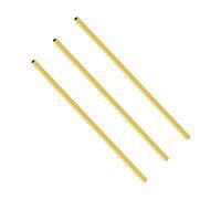 LAVMHAB Round Brass Tube 2mm OD x 0.3mm Wall Thickness x 200mm Length, Seamless Round Brass Pipes Tubing for DIY Craft (3 Pcs)