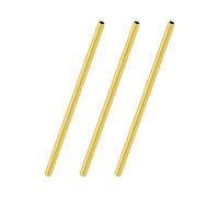 LAVMHAB Round Brass Tube 3.5mm OD x 0.5mm Wall Thickness x 200mm Length, Seamless Round Brass Pipes Tubing for DIY Craft (3 Pcs)