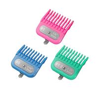 3 Clipper Guards fit for Andis Master, Oster Fast Feed, Andis AAC-1, GC, LCL, ML, PM-1, PM-2, PM-4, RCAC, RS-1, US-1, Clipper Guides Replacement, Size: #0, 1/2, 1 (Length: 1/16", 3/32", 1/8")