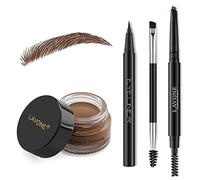 LAVONE Eyebrow Pencil Set Eyebrow Pencil Set Eyebrow Pencil with Waterproof Eyebrow Pencil Eyeliner Eyebrow Ointment and Double-Sided Eyebrow Brush