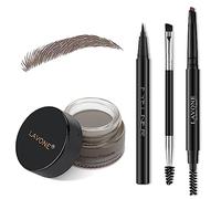 LAVONE Eyebrow Seal Pen Set, 3 Pieces Eyebrow Seals and Eyebrow Pencil, Waterproof Eyeliner, Eye Ointment and Double Eyebrow Brush