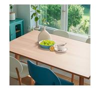 LAVOUP Table Protecter 60 x 60 cm, 1.5mm Food-Grade Transparent Soft Silica Gel Wipeable Table Cover Cloth Waterproof For Home Kitchen 23.6 X 23.6 Inch (60 * 60cm)