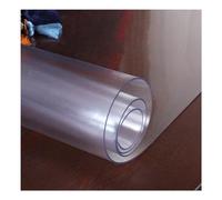 LAVOUP Table Protecter 90 x 180 cm,1.5mm Frosted PVC Wipeable Table Cover Cloth Waterproof for Home Kitchen 35.4 X 70.9 Inch (Transparent-Frosted, 90 x 180 cm)
