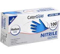 LAVV HOUSEWARES LTD Non Sterile Hygenic Disposable Blue Nitrile Gloves - Powder Free 100pcs (Medium)