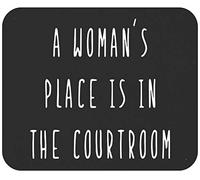 Law 9 Inch Mousepad - Lawyers Mousemat Womens A Womans Place is in The Courtroom Gift for Women Lawyers Poster Mouse Pads Mouse mat for Law Student