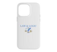 Law and Logic Scales of Justice Design Case for iPhone 14 Pro Max