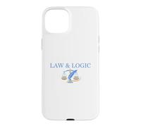 Law and Logic Scales of Justice Design Case for iPhone 15 Plus