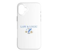 Law and Logic Scales of Justice Design Case for iPhone 16 Plus