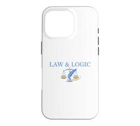 Law and Logic Scales of Justice Design Case for iPhone 16 Pro