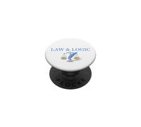 Law and Logic Scales of Justice Design PopSockets Adhesive PopGrip