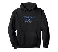 Law and Logic Scales of Justice Design Pullover Hoodie