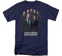 Law and Order Special Victims Unit Team Adult T-Shirt Man T-Shirt 100% Cotton Sleeve Shirt Navy Blue