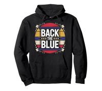 Law Enforcement Back The Blue Police Support Pullover Hoodie