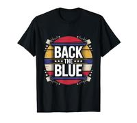 Law Enforcement Back The Blue Police Support Value Graphic T-Shirt