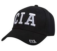Law Enforcement Basic CIA Text Style Military Hat - Black