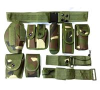 Law Enforcement Modular Equipment System Security Guard Military Tactical Duty Utility Versatile Hunt Belt (10-in-1 Belt, Green Camo)