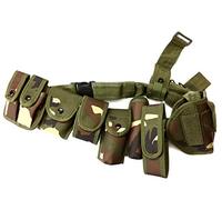Law Enforcement Modular Equipment System Security Guard Military Tactical Duty Utility Versatile Hunting Belt (10-in-1 Belt, Camouflage)