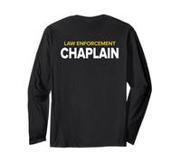 Law Enforcement Police Chaplain White Yellow Long Sleeve T-Shirt