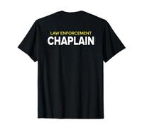 Law Enforcement Police Chaplain White Yellow T-Shirt