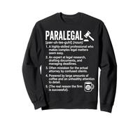 Law Firm Paralegal Dictionary Definition with Gavel and Mug Sweatshirt