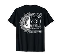 Law of Attraction DESIGN ON BACK Positive Daily Affirmation T-Shirt