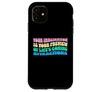 Law Of Attraction Manifesting Spiritual Growth Retro Wavy Case for iPhone 11