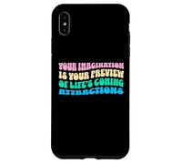 Law Of Attraction Manifesting Spiritual Growth Retro Wavy Case for iPhone XS Max